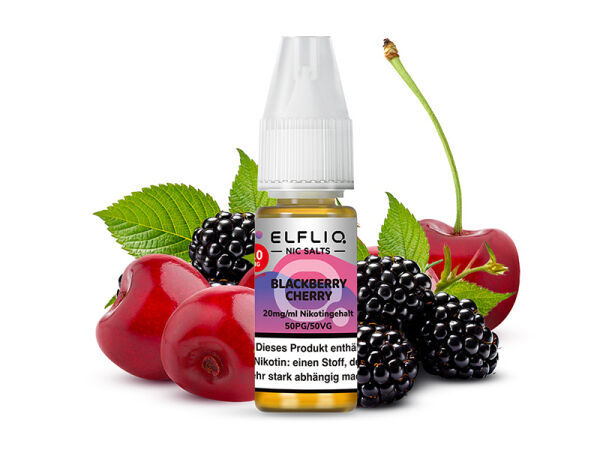 ELFBAR ELFLIQ - Blackberry Cherry - Liquid - 20 mg/ml - 10 ml