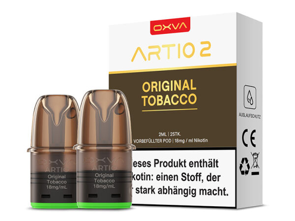 OXVA Artio 2 - Original Tobacco - 18mg - 2ml - 2er Set
