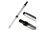 Shisha - Hero 2 - silber - 52 cm - 4 Anschlüsse