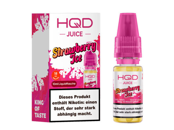 HQD JUICE - Strawberry Ice - Liquid - 18 mg - 10 ml