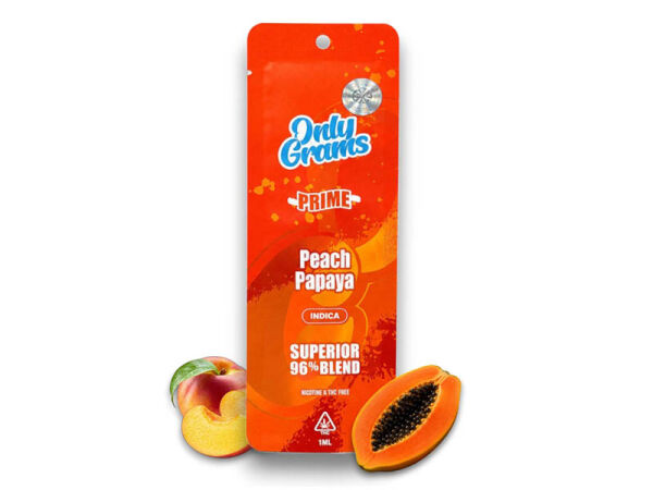 Only Grams - Peach Papaya- H2 Superior Vape 96% - 1ml