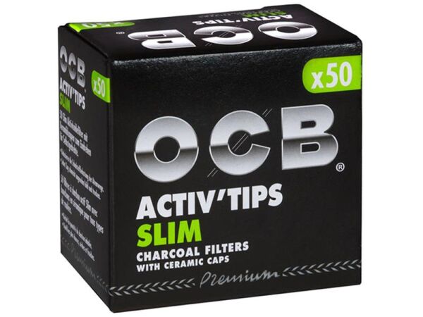 OCB - Filter Slim Activ Tips Aktivkohle 7mm je 50 Stück