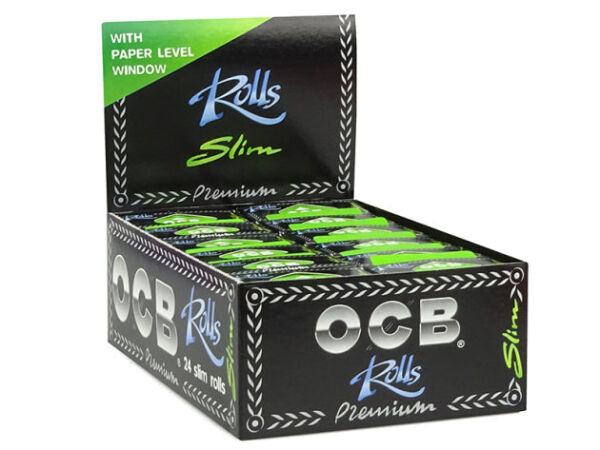 OCB - Rolls Schwarz Premium Slim - 24 Rolls je 4 Meter