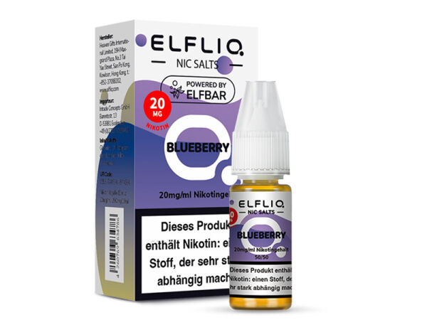 ELFBAR ELFLIQ - Blueberry - Liquid - 20 mg/ml - 10 ml