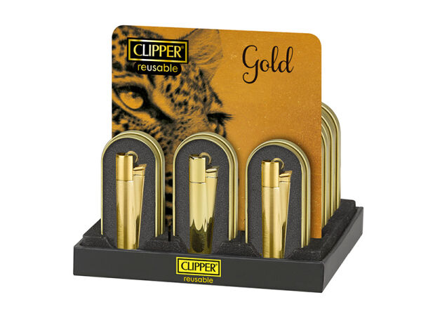 Clipper - Metal Large GOLD - 12er Display