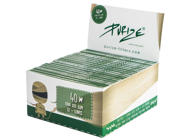 PURIZE - Brown - King Size Slim - Papers - je 40 Stück