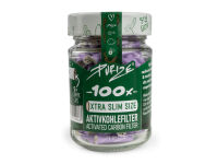 PURIZE - Lila - 100er Glas Xtra Slim Size Aktivkohlefilter