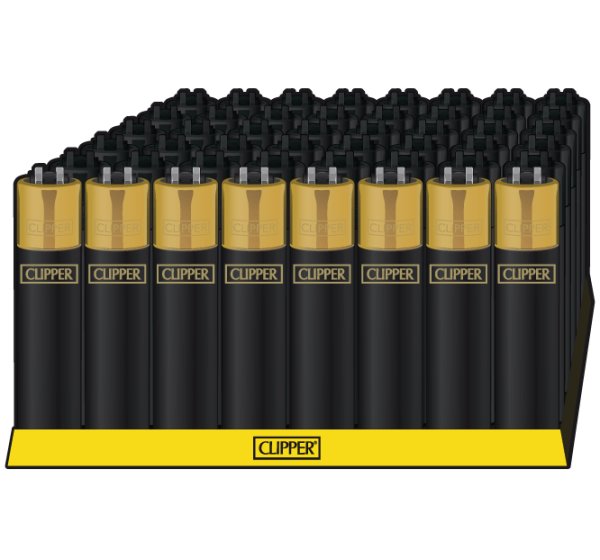 Clipper - Large Black - Goldcap - 48er Display