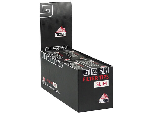 Gizeh - Black Filter Tips Slim - 24 Hefte je 35 Blatt