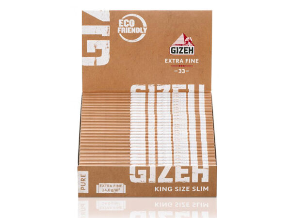 Gizeh - Pure King Size Slim - 25 Hefte je 33 Blatt