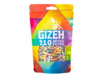 Gizeh - Active Filter Rainbow mit Kokoskohle 6mm - 210er Beutel