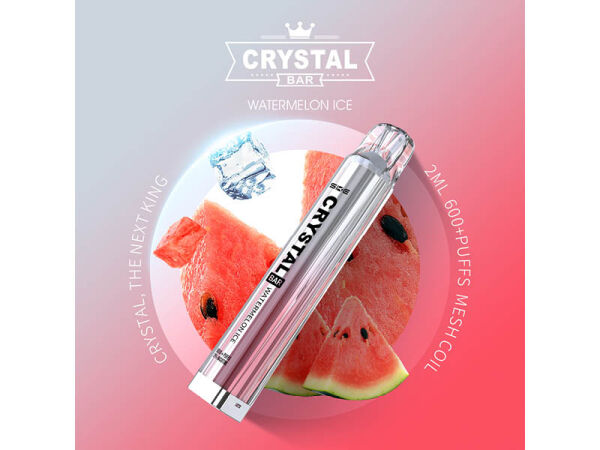 Crystal Bar - Watermelon Ice - E-Shisha - 2% Nikotin - 600 Züge
