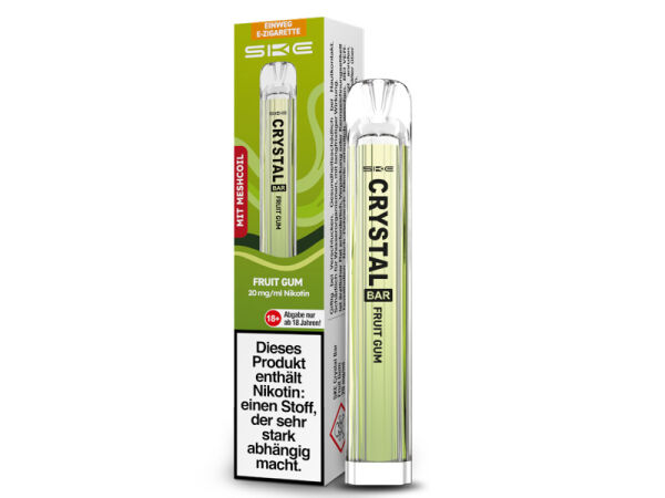 Crystal Bar - Fruit Gum - E-Shisha - 2% Nikotin - 600 Züge